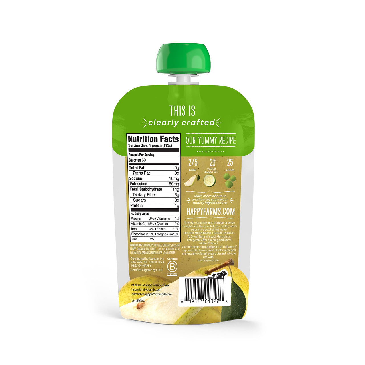 OG2 H B PEAR ZUCHNI PEAS ( 16 X 4 OZ   )-1
