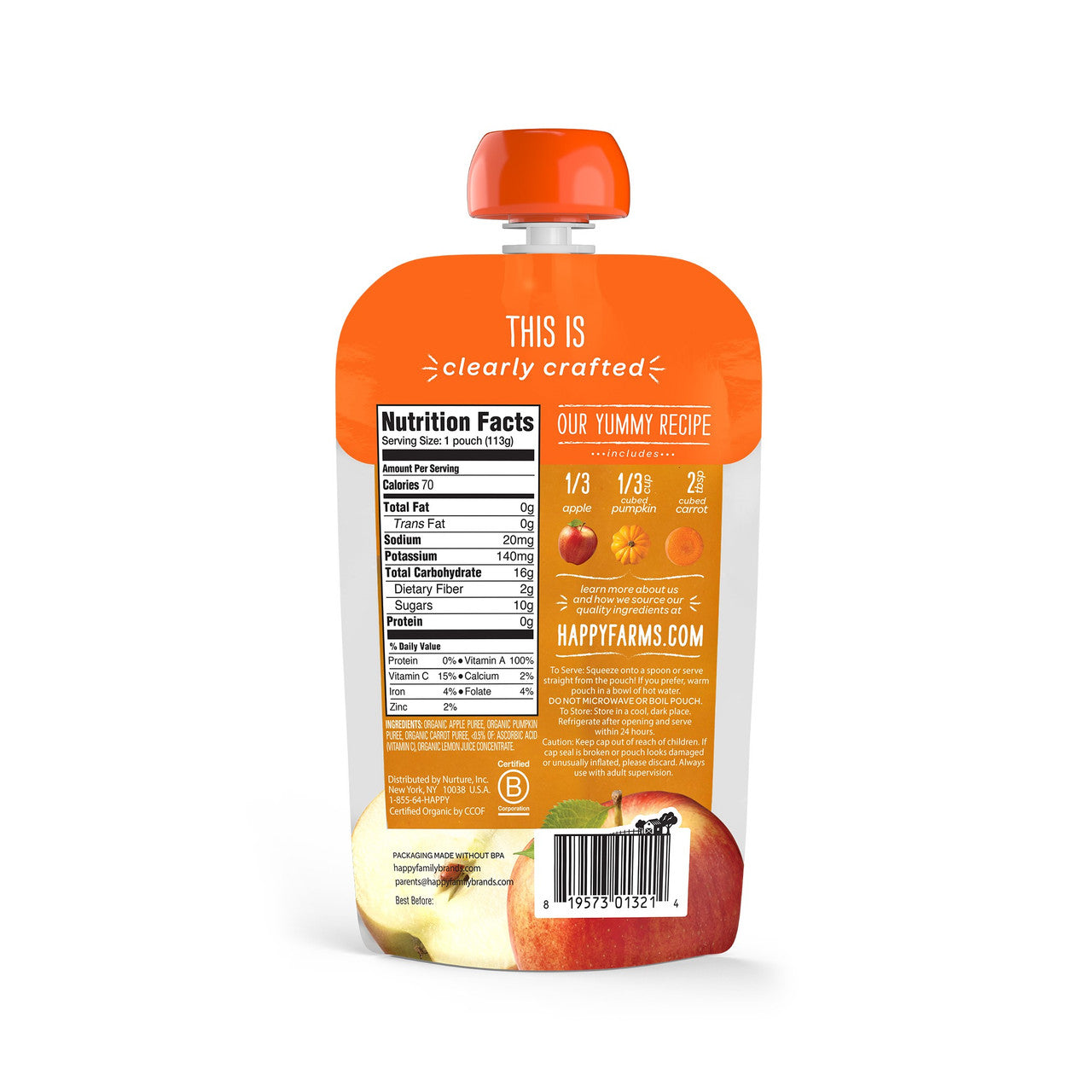 OG2 H B APL PMPKN CARROT ( 16 X 4 OZ   )-1